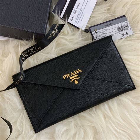 black prada envelope wallet|Prada envelope wallet outlet.